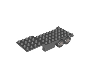 LEGO Dark Stone Gray Trailer with Hinge 4 x 13 (89861)