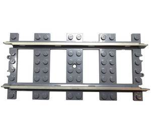 LEGO Dark Stone Gray Train Track 9V Straight (2865 / 74746)