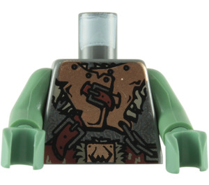 LEGO Dunkles Steingrau Troll Torso (973 / 76382)