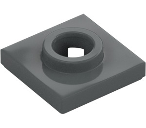 LEGO Dark Stone Gray Turntable 2 x 2 Base (27448)