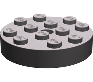 LEGO Dark Stone Gray Turntable 4 x 4 Top (Non-Locking) (3404)