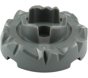 LEGO Grigio pietra scuro Piatto girevole 4 x 4 Superiore con Jagged Edges (87750)