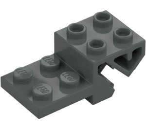 LEGO Mørk stengrå Køretøj Base med Affjedring Mountings (69963)