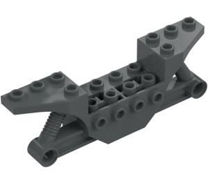 LEGO Dark Stone Gray Vehicle Frame with 4.85 Hole (70682)