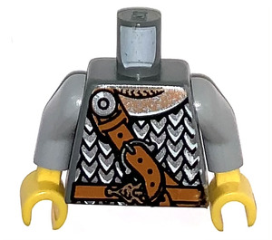 LEGO Dunkles Steingrau Viking Warrior Torso (973 / 76382)