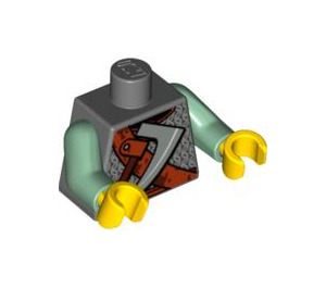 LEGO Tumma kivenharmaa Viking Warrior Vartalo (973 / 76382)