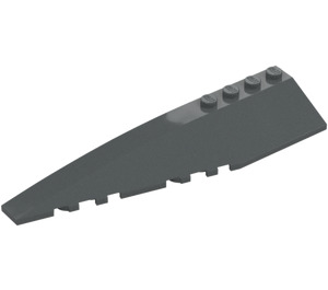 LEGO Dark Stone Gray Wedge 12 x 3 x 1 Double Rounded Left (42061 / 45172)