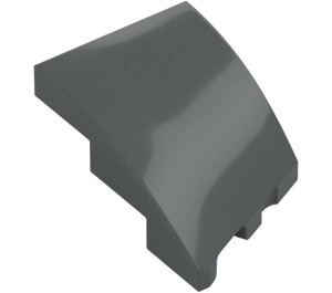 LEGO Dark Stone Gray Wedge 2 x 3 Left (80177)