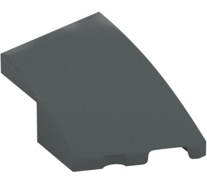 LEGO Dark Stone Gray Wedge 2 x 3 Right (80178)