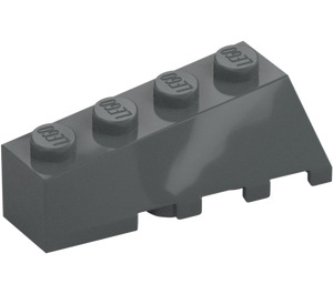 LEGO Dark Stone Gray Wedge 2 x 4 Sloped Left (43721)