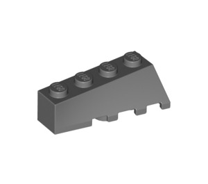 LEGO Dark Stone Gray Wedge 2 x 4 Sloped Left (43721)