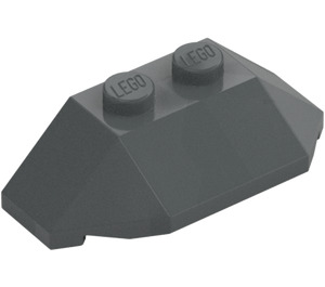 LEGO Dark Stone Gray Wedge 2 x 4 Triple (47759)