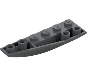 LEGO Tumma kivenharmaa Kiila 2 x 6 Kaksinkertainen Käänteinen Vasen (41765)