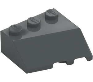 LEGO Dark Stone Gray Wedge 3 x 3 Left (42862)