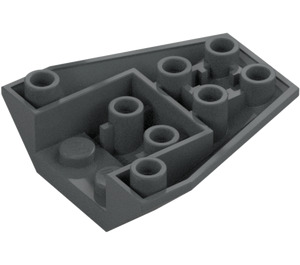 LEGO Dark Stone Gray Wedge 4 x 4 Triple Inverted with Reinforced Studs (13349)