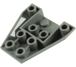 LEGO Dark Stone Gray Wedge 4 x 4 Triple Inverted without Reinforced Studs (4855)