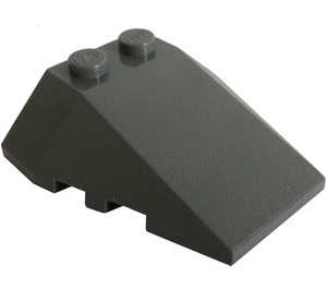 LEGO Dark Stone Gray Wedge 4 x 4 Triple with Stud Notches (48933)