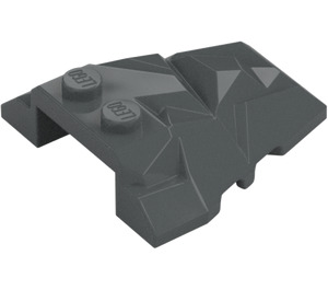 LEGO Grigio pietra scuro Cuneo 4 x 4 con Jagged Angles (28625 / 64867)