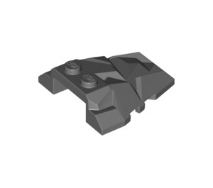 LEGO Dark Stone Gray Wedge 4 x 4 with Jagged Angles (28625 / 64867)