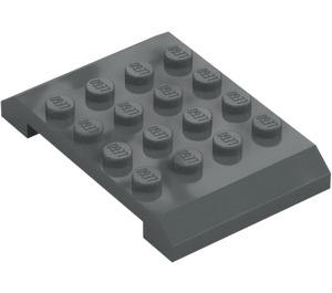 LEGO Grigio pietra scuro Cuneo 4 x 6 x 0.7 Doppio (32739)