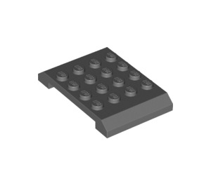 LEGO Gris pierre foncé Coin 4 x 6 x 0.7 Double (32739)