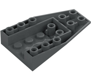 LEGO Dark Stone Gray Wedge 6 x 4 Inverted (4856)