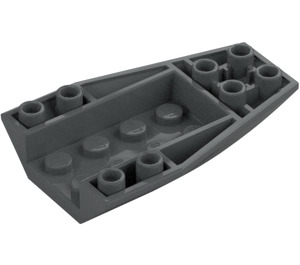 LEGO Grigio pietra scuro Cuneo 6 x 4 Triplo Curvo Invertito (43713)