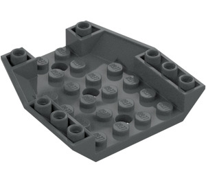 LEGO Tumma kivenharmaa Kiila 6 x 6 Käänteinen (29115)