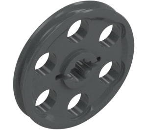 LEGO Dark Stone Gray Wedge Belt Wheel (4185 / 49750)