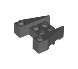 LEGO Dark Stone Gray Wedge Brick 3 x 4 with Stud Notches (50373)
