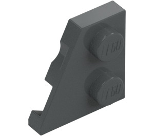 LEGO Dark Stone Gray Wedge Plate 2 x 2 Wing Left (24299)