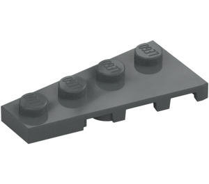 LEGO Dark Stone Gray Wedge Plate 2 x 4 Wing Left (41770)