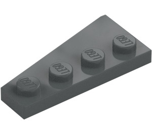 LEGO Dark Stone Gray Wedge Plate 2 x 4 Wing Right (41769)