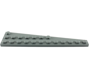 LEGO Dark Stone Gray Wedge Plate 3 x 12 Wing Left (47397)