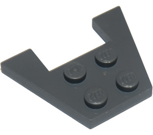 LEGO Gris pierre foncé Coin assiette 3 x 4 sans encoches pour tenons (4859)