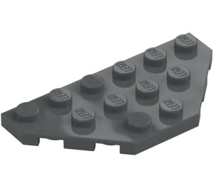 LEGO Dunkles Steingrau Keil Platte 3 x 6 mit 45º Ecken (2419 / 43127)