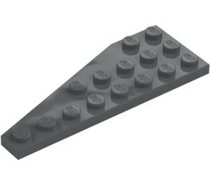 LEGO Dunkles Steingrau Keil Platte 3 x 8 Flügel Rechts (50304)