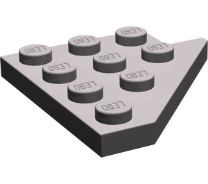 LEGO Dark Stone Gray Wedge Plate 4 x 4 Wing Left (3936)