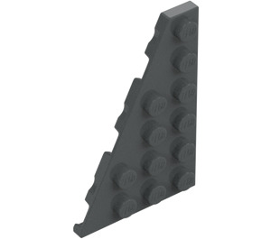 LEGO Dark Stone Gray Wedge Plate 4 x 6 Wing Left (48208)