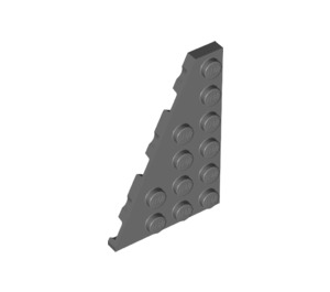 LEGO Dunkles Steingrau Keil Platte 4 x 6 Flügel Links (48208)