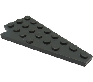 LEGO Gris pierre foncé Coin assiette 4 x 8 Aile Droite avec encoche pour tenon en dessous (3934)