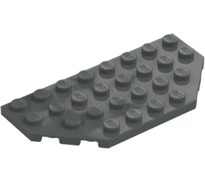 LEGO Tmavě kamenná šedá Klín Deska 4 x 8 s Rohy (68297)