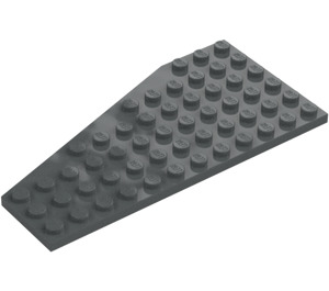 LEGO Ciemny kamienny szary Klin Talerz 6 x 12 Skrzydło Prawo (30356)