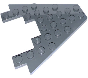 LEGO Dark Stone Gray Wedge Plate 8 x 8 with 3 x 4 Cutout (6104)