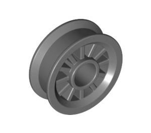 LEGO Dark Stone Gray Wheel Centre Spoked Small (30155)