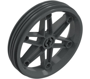 LEGO Dark Stone Gray Wheel Rim Ø61.6 x 13.6 (2903)