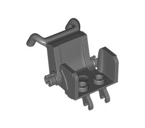 LEGO Dark Stone Gray Wheelchair with Pin Axles (80440)