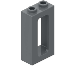 LEGO Dark Stone Gray Window Frame 1 x 2 x 3 (3233 / 4035)