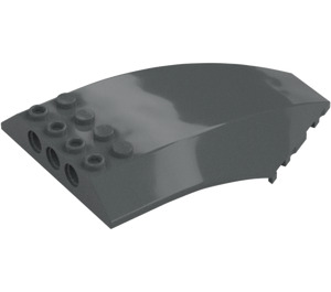 LEGO Dark Stone Gray Windscreen 10 x 6 x 2 (35269 / 45705)