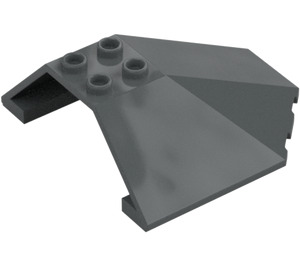 LEGO Dark Stone Gray Windscreen 6 x 6 x 2 (35331 / 87606)